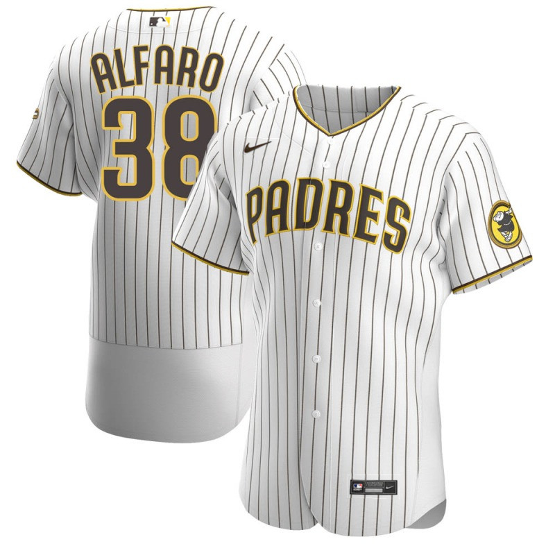 Men's San Diego Padres #38 Jorge Alfaro White Flex Base Stitched Baseball Jersey Men's San Diego Padres #38 Jorge Alfaro White Flex Base Stitched Baseball Jersey